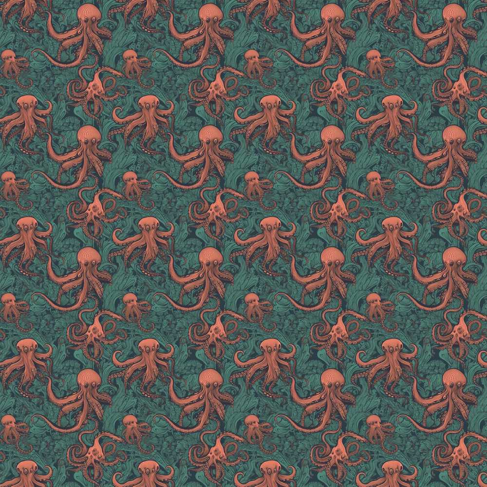 Classic Octopus Tentacle Deep Sea Vintage Style Coastal