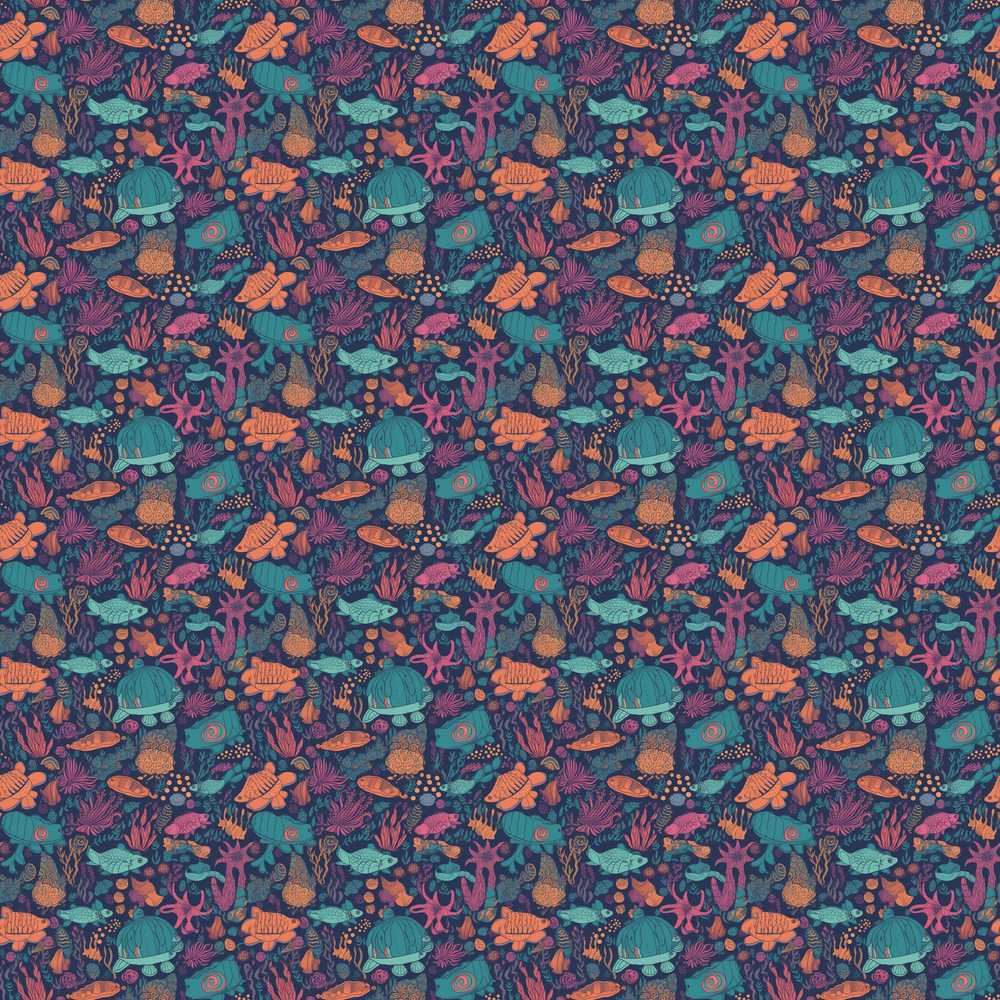 Vibrant Sea Life Tropical Fish Coral Reef Coastal
