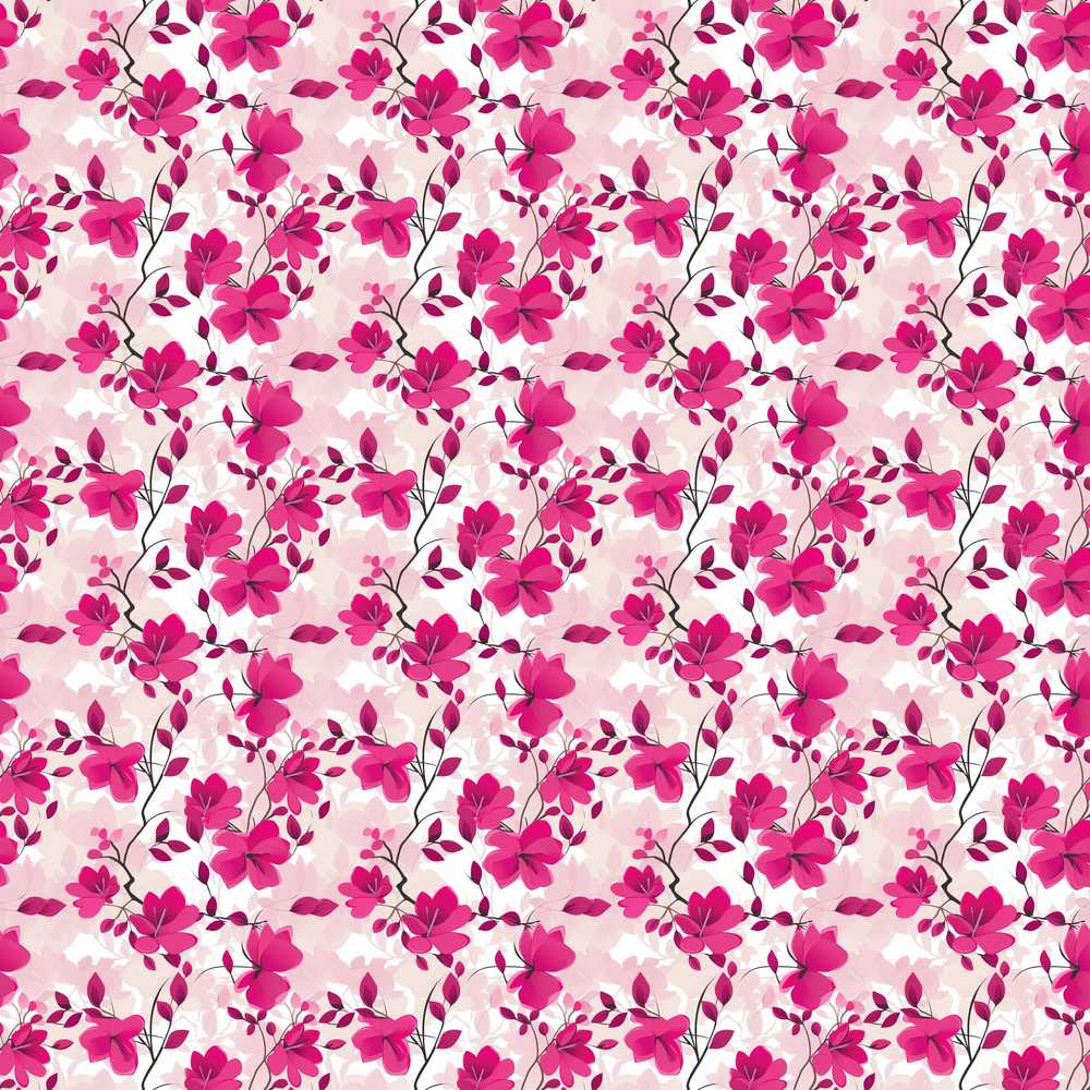 Pink Blossom Floral Soft Botanical Spring Flowers Wildflower Pattern