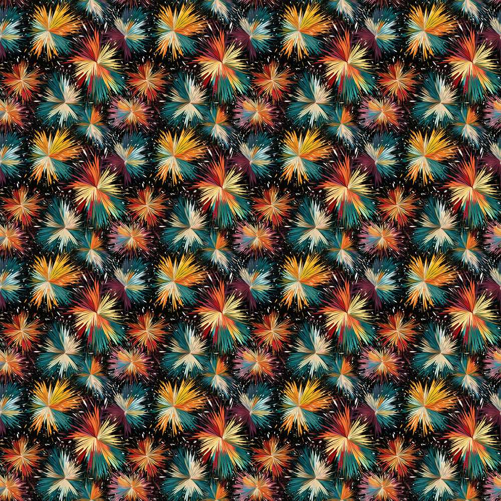 Colorful Firework Burst Abstract Festive Night Sky Art
