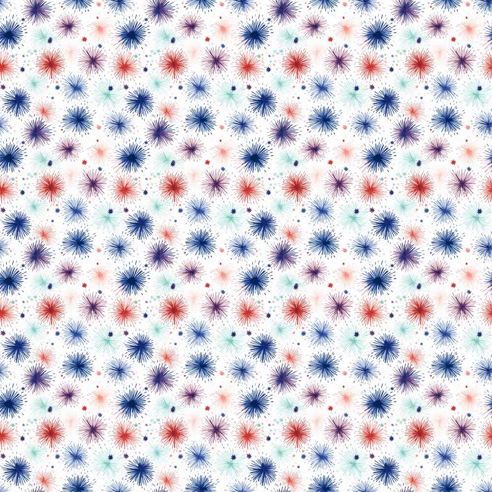 Soft Pastel Firework Sparkle Light Festive Decorative Repeat