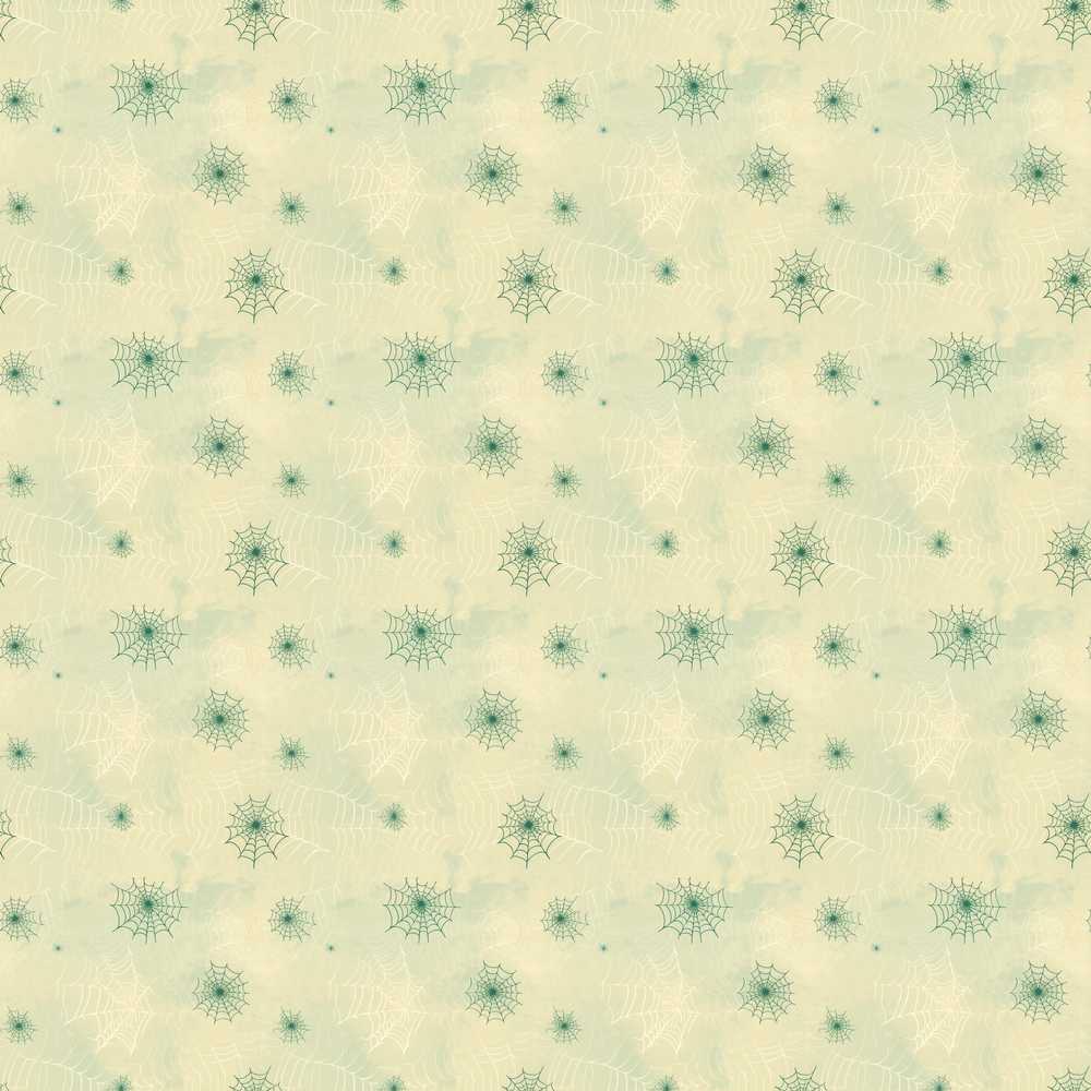Vintage Spider Web Pattern on Soft Beige Watercolor Background