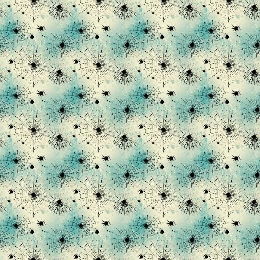 Spider Web Pattern with Splatter Effect on Light Background