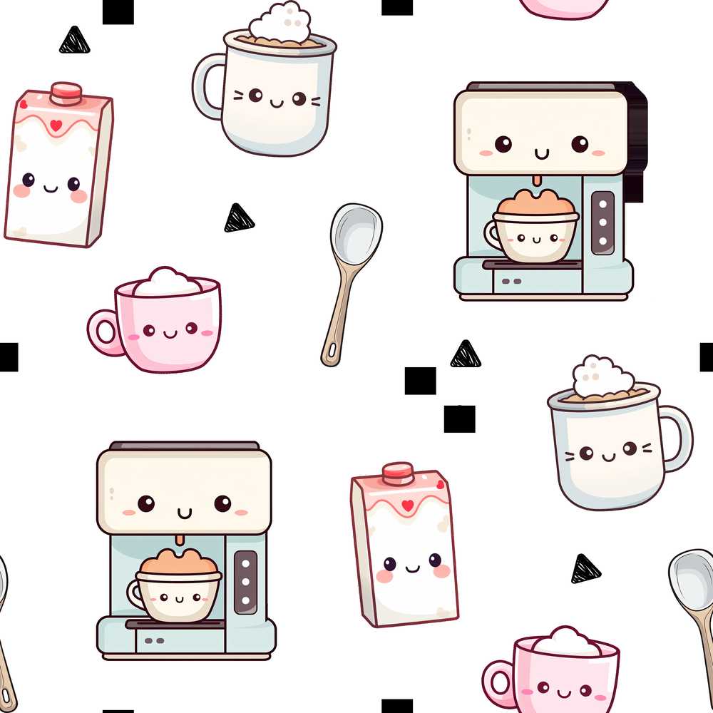 Cute Kawaii Coffee Maker Kitchen Items Decorative Repeat