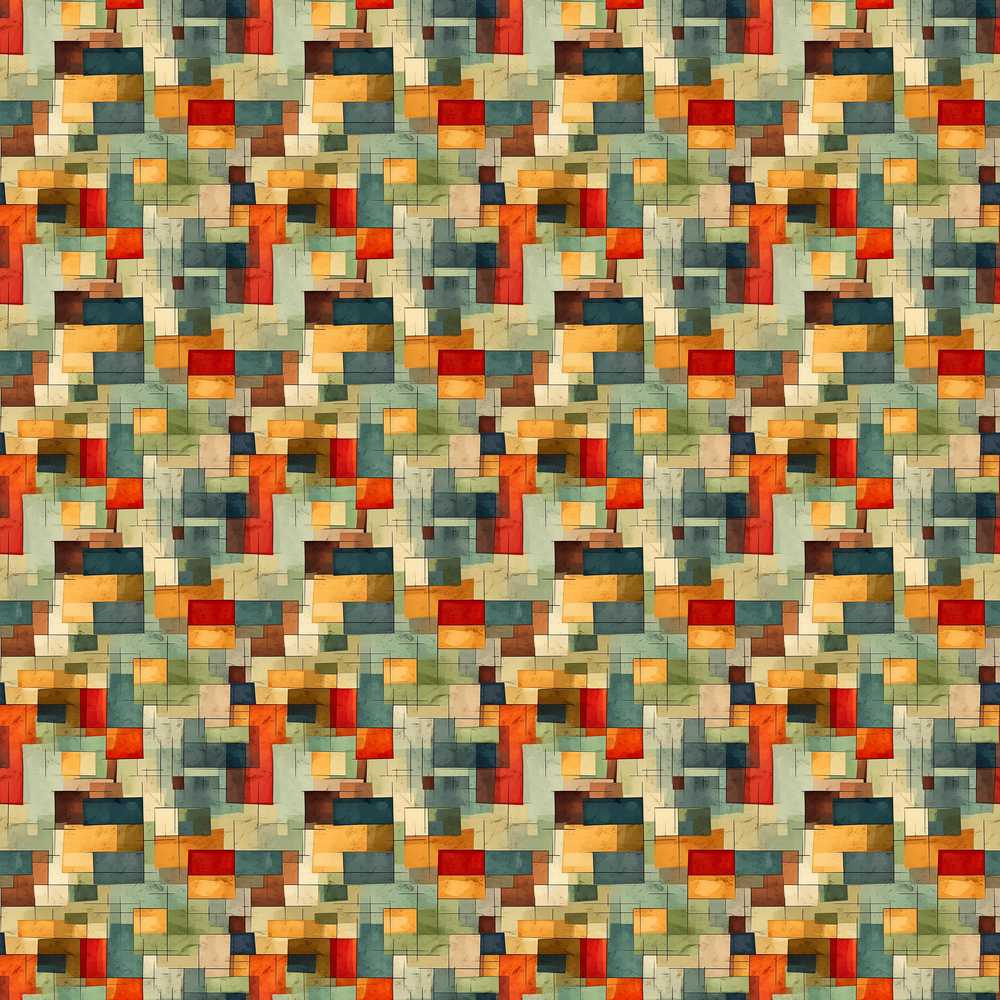 Textured Abstract Mid Century Shapes Artistic Art Texture