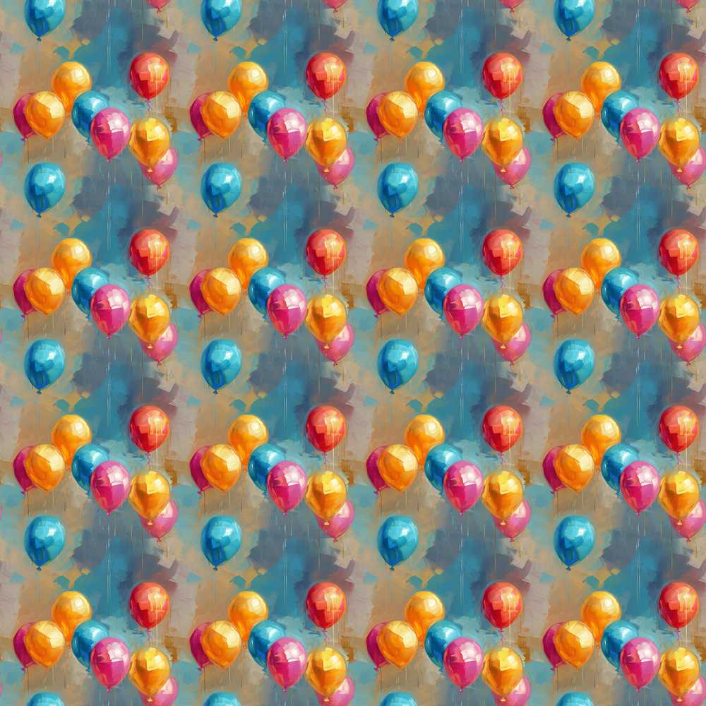 Abstract Painted Balloon Party Celebration Background Art Texture