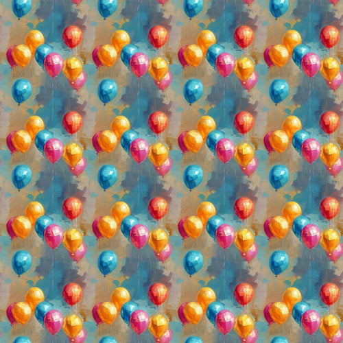 Abstract Painted Balloon Party Celebration Background Art Texture