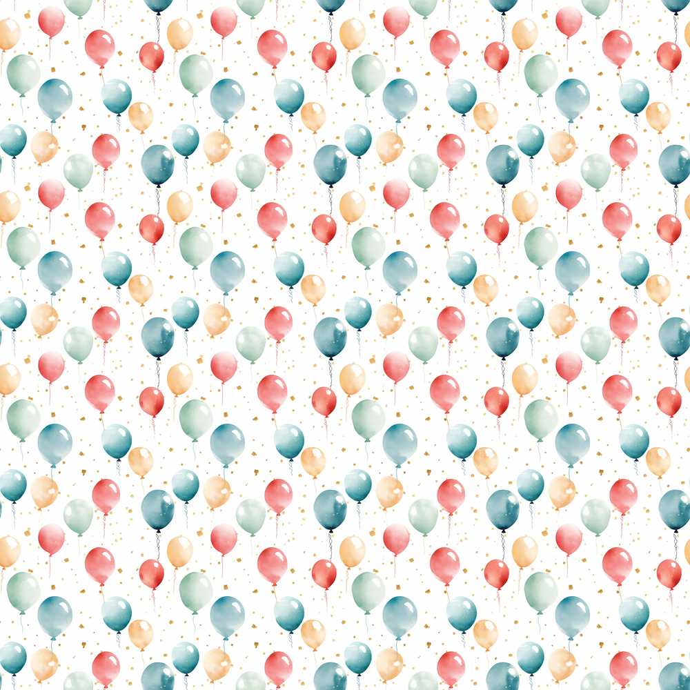 Confetti Balloon Party Light Celebration Background Decorative Repeat