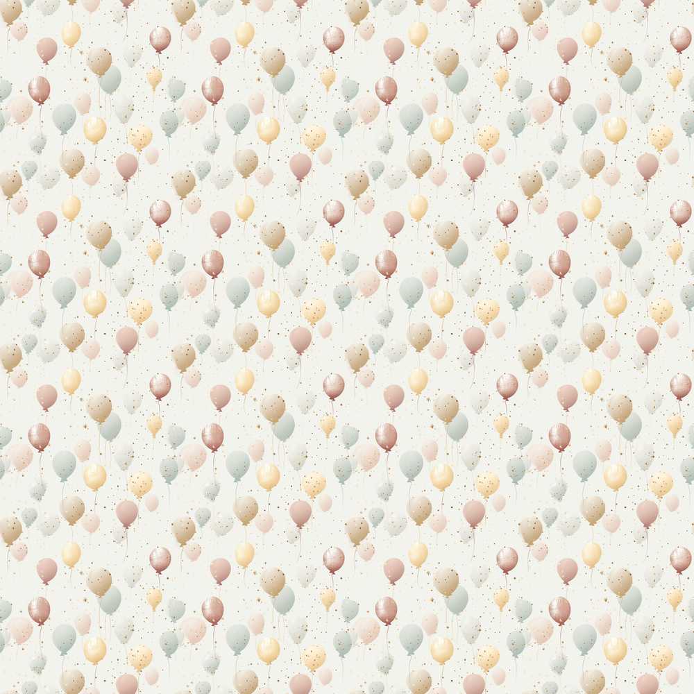 Pastel Balloon Elegant Soft Celebration Background Decorative Repeat