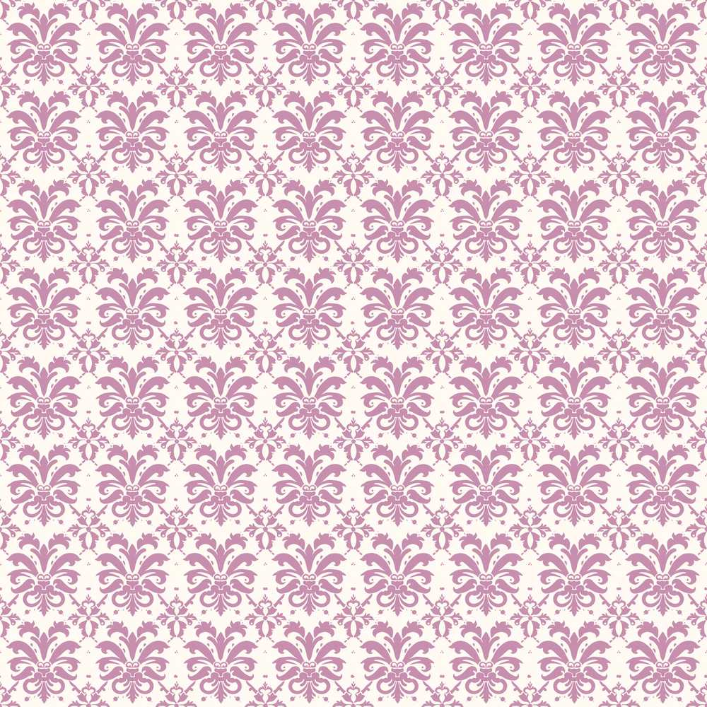 Decorative Damask Fleur de Lis Pattern in Soft Pink Vintage