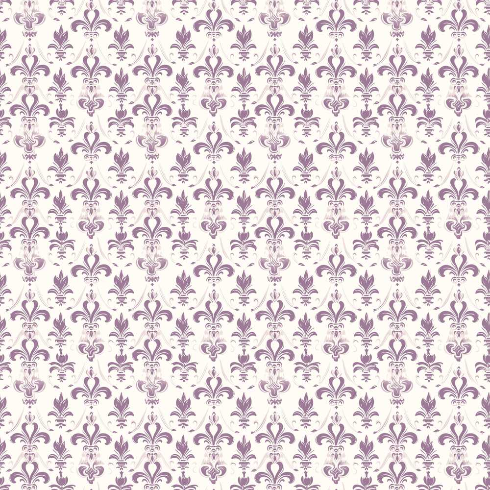 Elegant Purple Fleur de Lis Pattern with Subtle Shaded Background