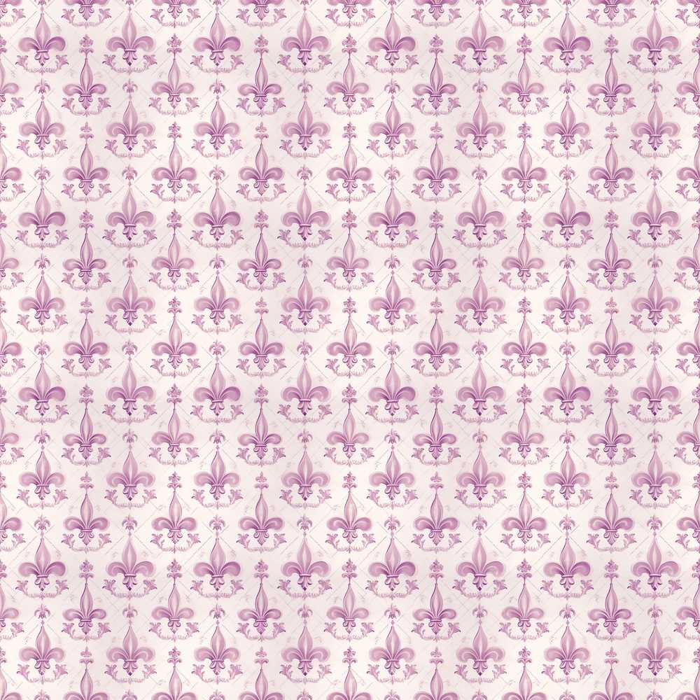 Pastel Purple Decorative Damask Pattern Elegant Repeat Design