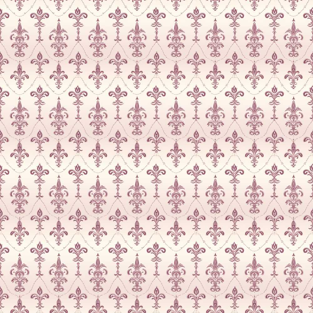 Muted Lilac Vintage Fleur De Lis Pattern Soft Aged Background