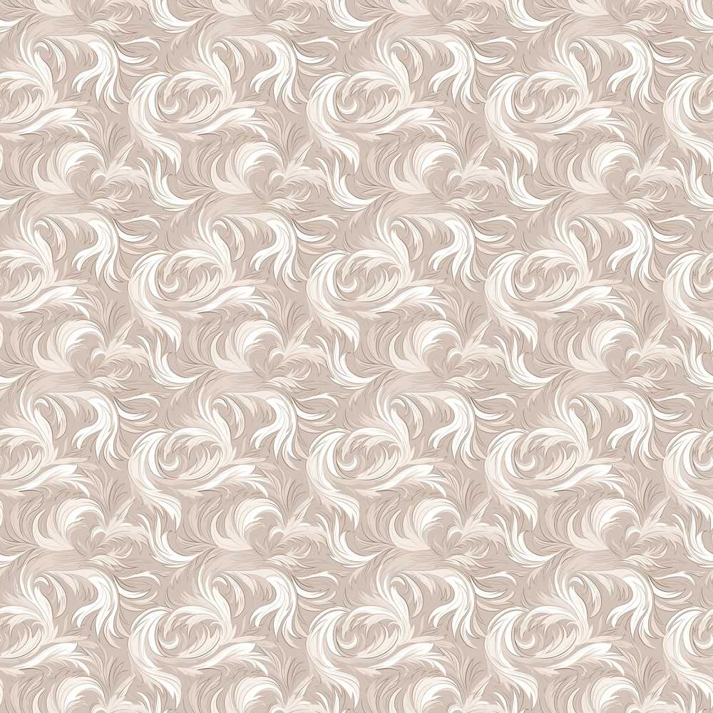 Classic Beige Swirl Damask Ornamental Art Texture Pattern