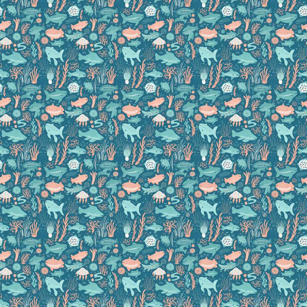 Cute Ocean Sea Life Fish Coral Reef Coastal