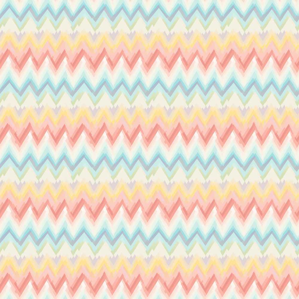 Pastel Chevron Zigzag Watercolor Repeat Pattern Decorative Design