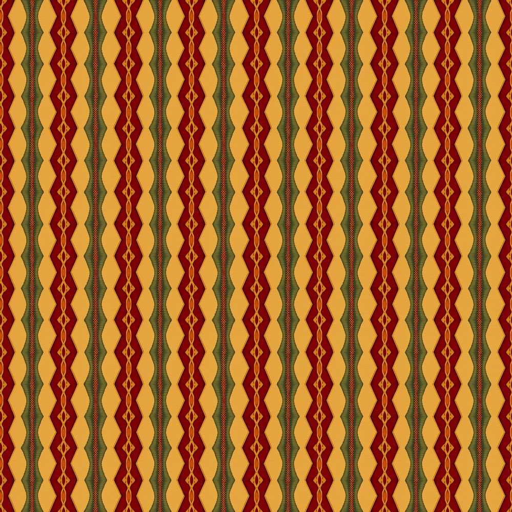Vintage Ethnic Stripe Red Green Woven Repeat Pattern