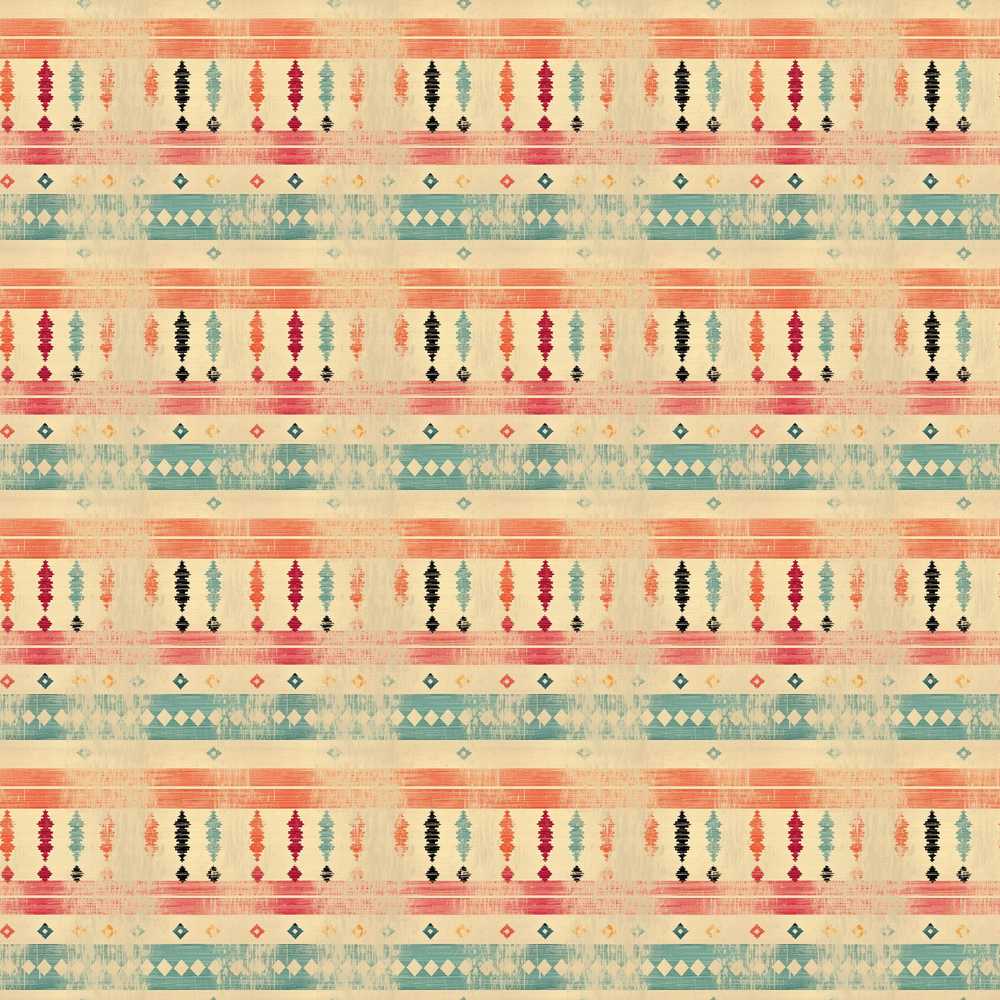 Rustic Aztec Stripe Ethnic Distressed Repeat Pattern Decorative