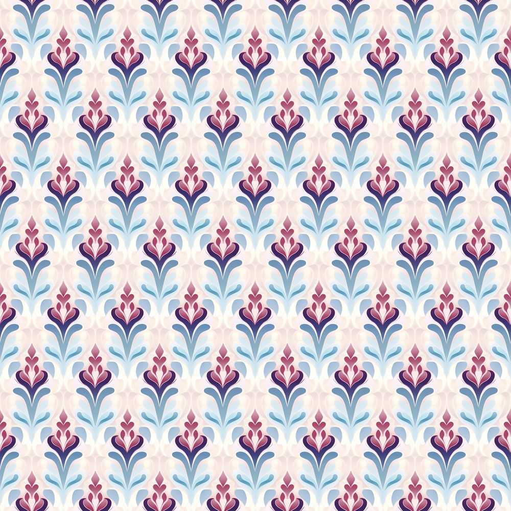 Soft Pastel Floral Leaf Repeat Wildflower Pattern Botanical