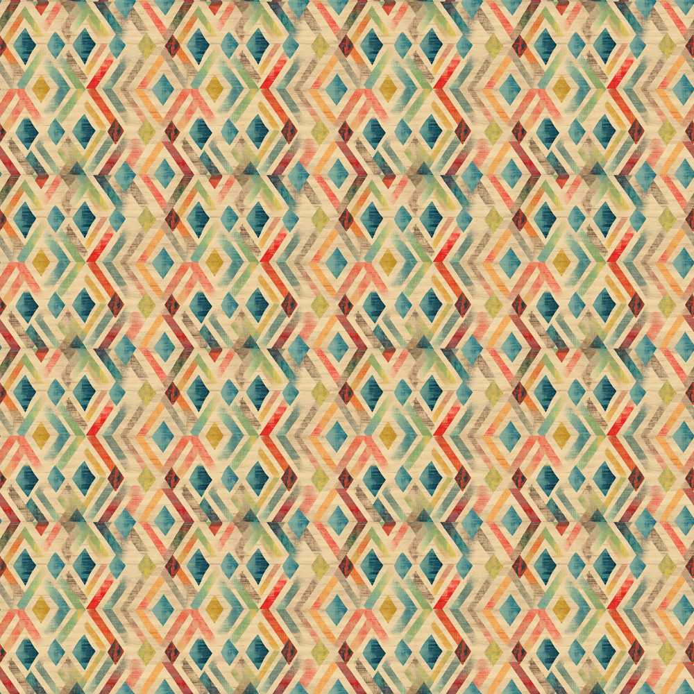 Abstract Geometric Diamond Pattern in Soft Multicolor Tones