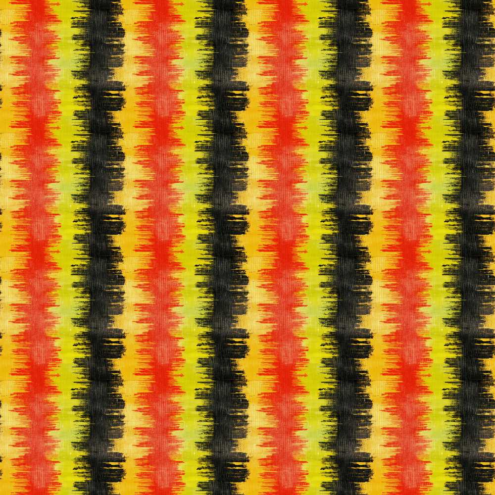 Rough Brush Stripe Pattern in Red Yellow and Black