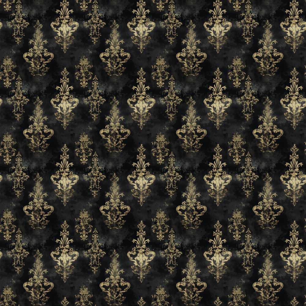 Antique Gold Vintage Distressed Damask Texture Art Pattern