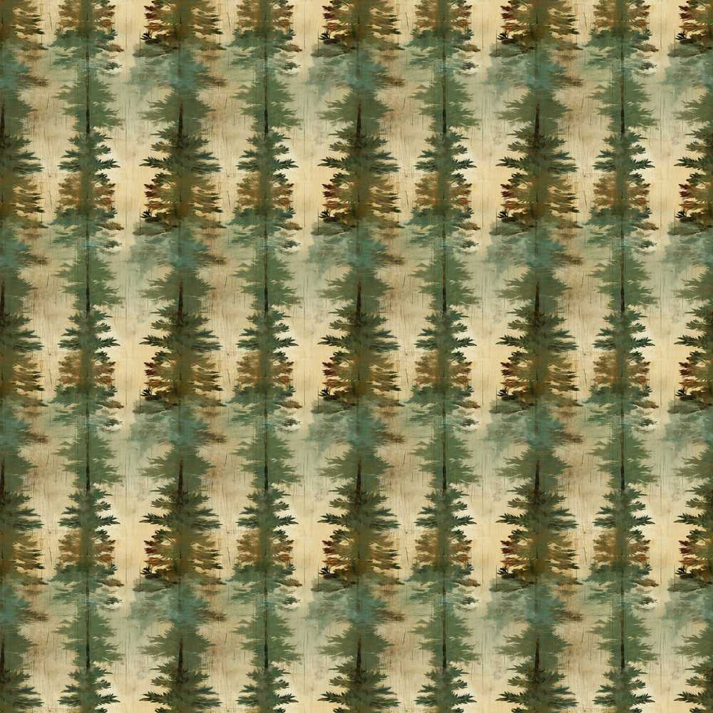 Abstract Forest Pine Tree Artistic Art Texture Pattern
