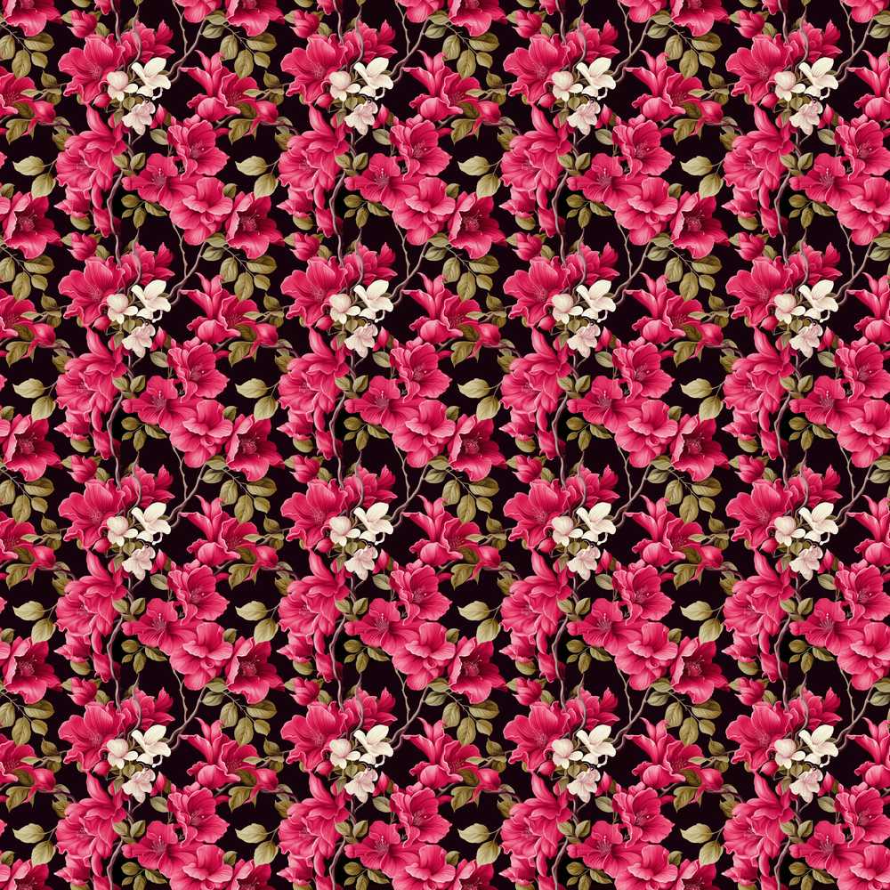 Elegant Pink Floral Arrangement on Deep Dark Background Wildflower