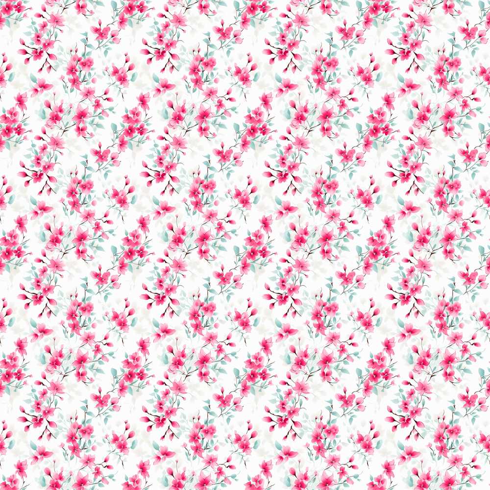 Light Cherry Blossom Branches on Soft Grey Background Wildflower