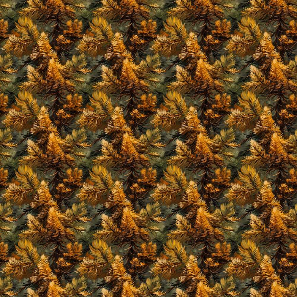 Rich Autumn Foliage Dense Leaf Texture Wildflower Pattern Botanical