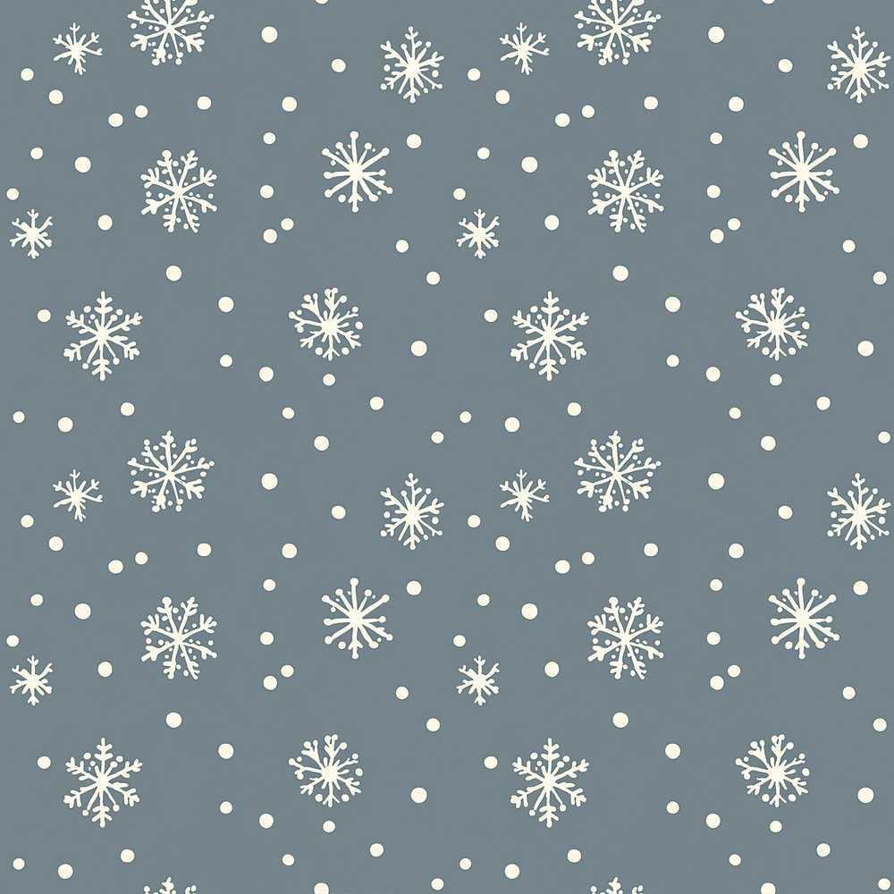 Blue Grey Background Snowflake Dots Winter Festive Holiday