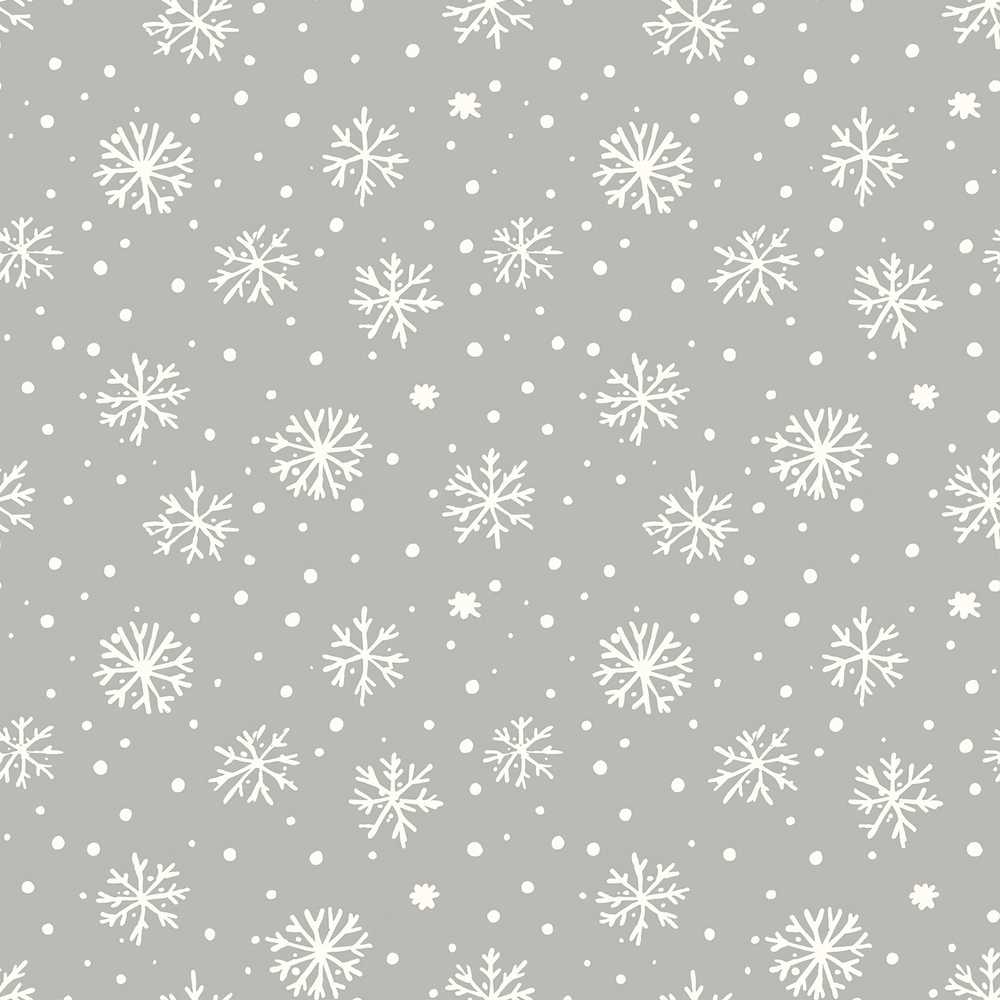 Soft Grey Background Snowflake Dots Winter Festive Holiday