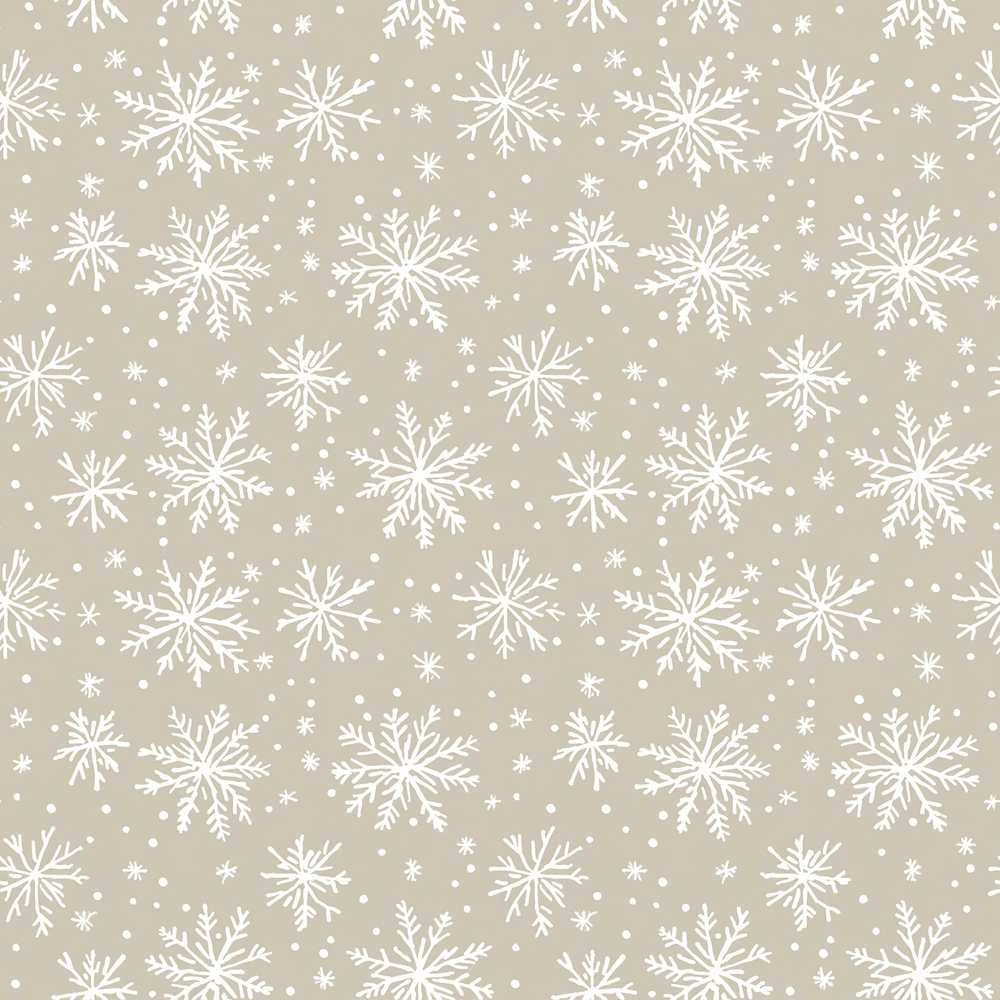 Neutral Beige Background Snowflake Dots Winter Festive Holiday