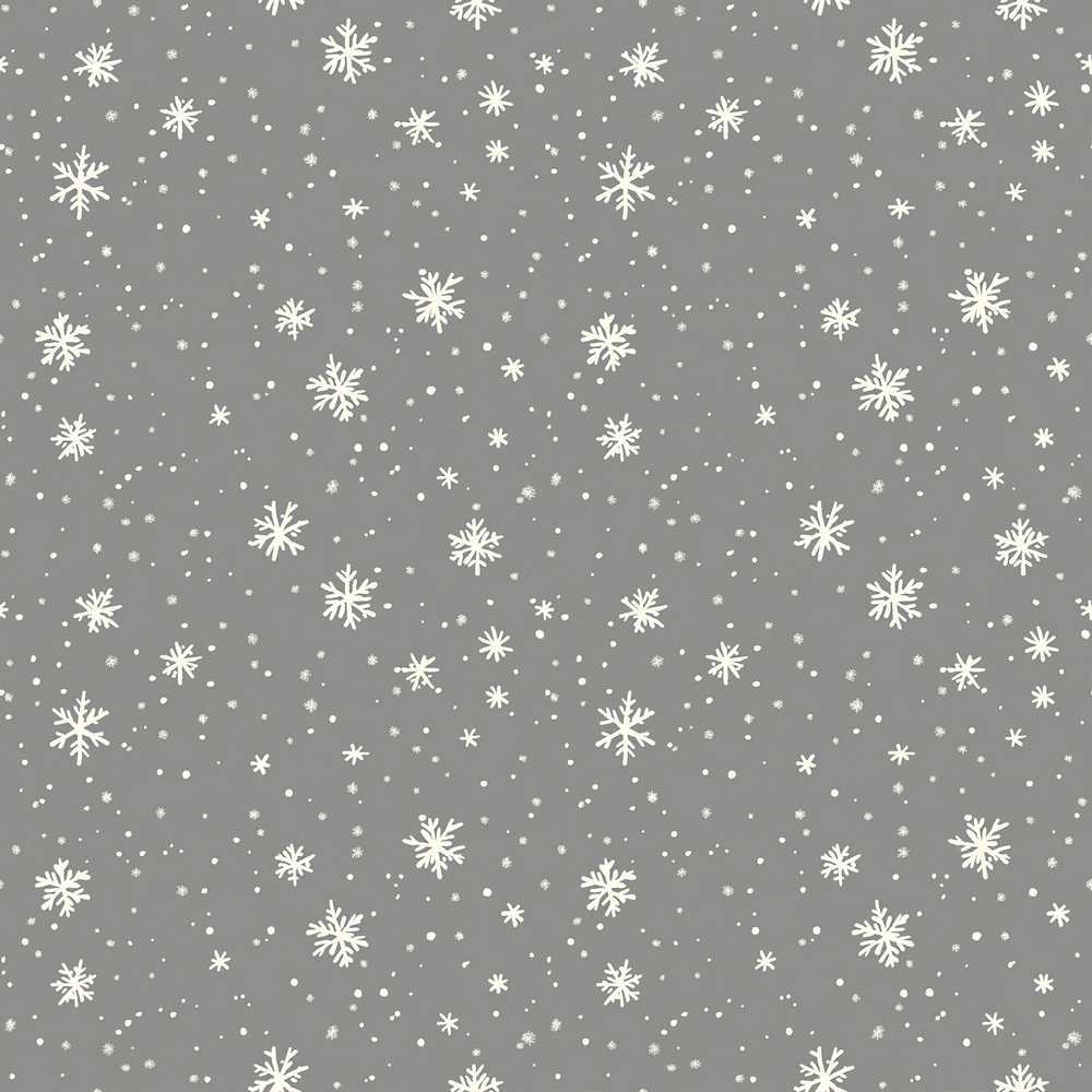 Dark Grey Background Snowflake Scatter Winter Festive Holiday