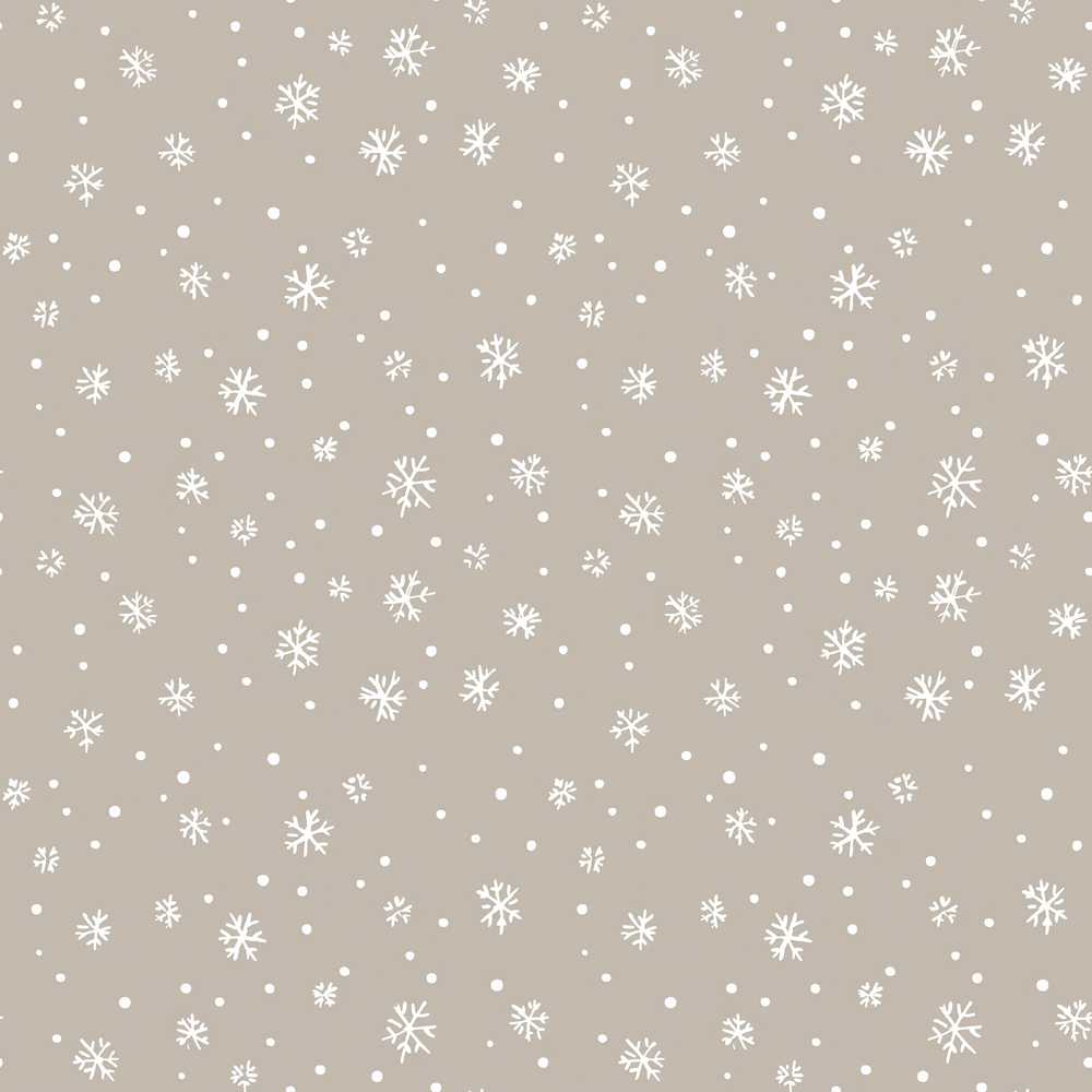 Neutral Grey Background Small Snowflakes Winter Festive Holiday