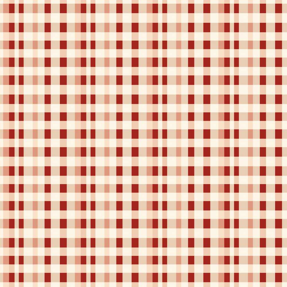 Red Beige Gingham Check Texture Art Pattern Design