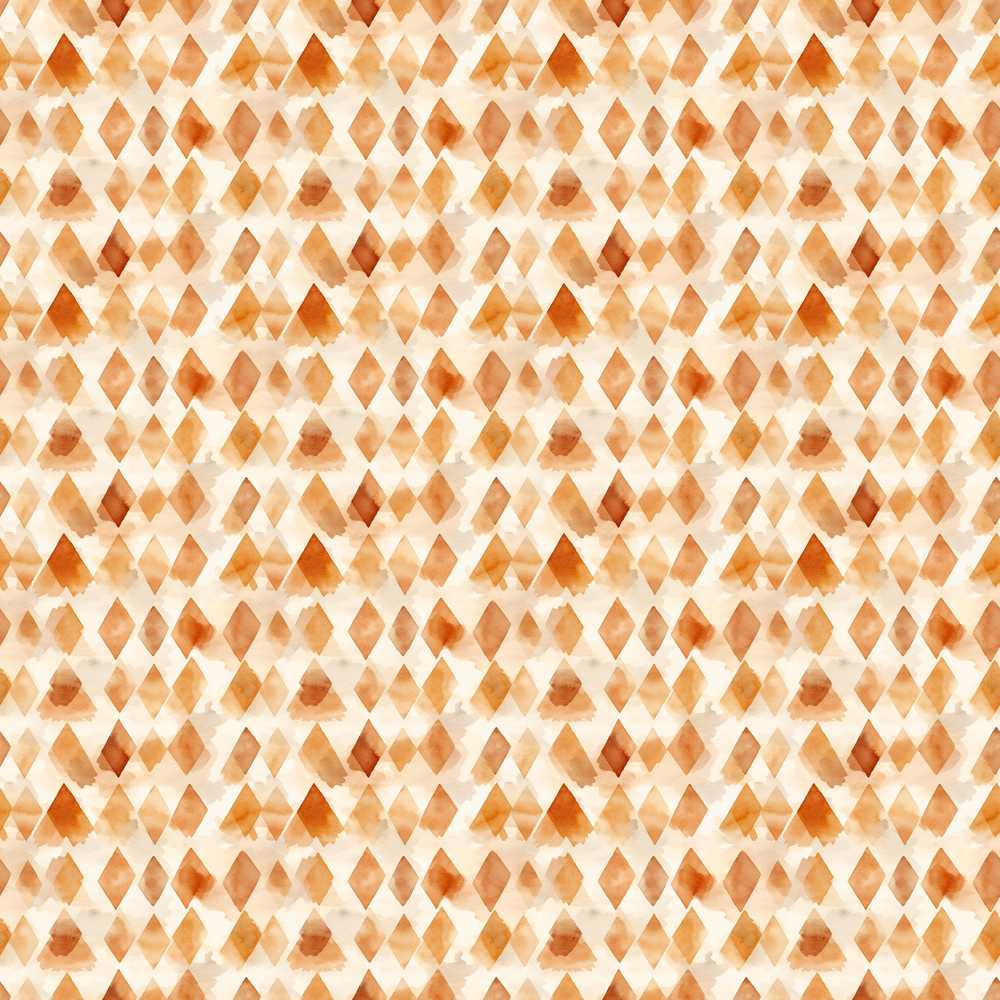 Warm Terracotta Watercolor Diamond Modern Abstract Art Texture