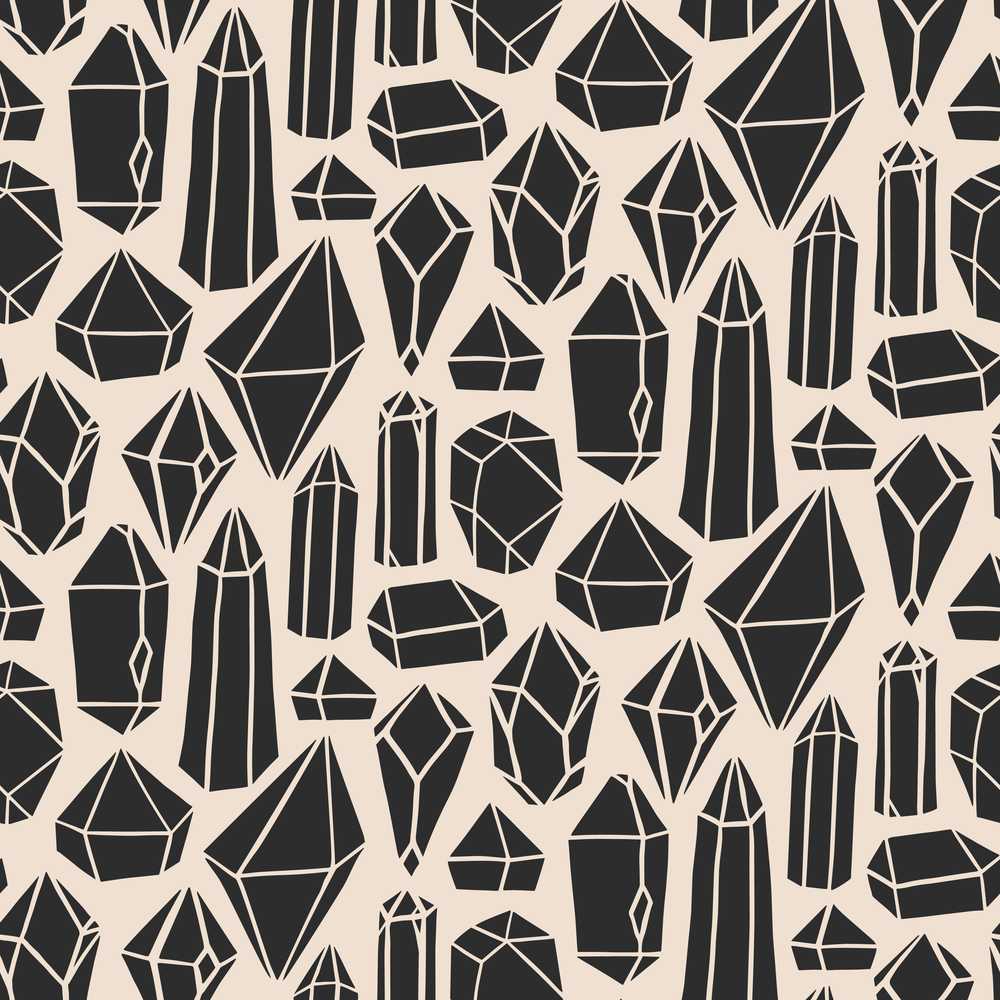 Abstract Crystal Gemstone Modern Geometric Art Texture Pattern