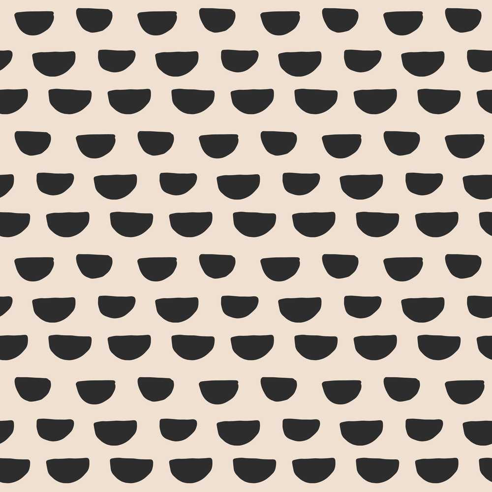 Minimal Abstract Half Circle Modern Geometric Style Art