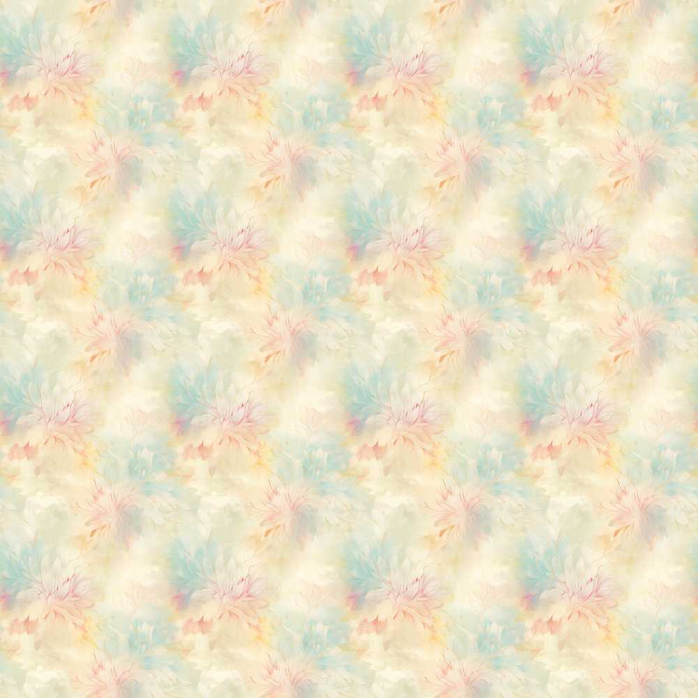 Soft Floral Watercolor Bloom Elegant Pastel Wildflower Pattern Botanical