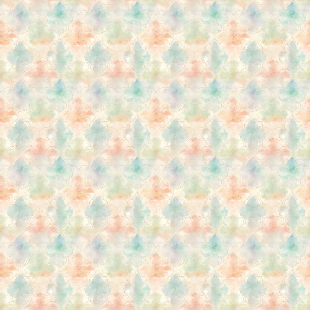 Soft Watercolor Floral Motif Elegant Pastel Wildflower Pattern Botanical
