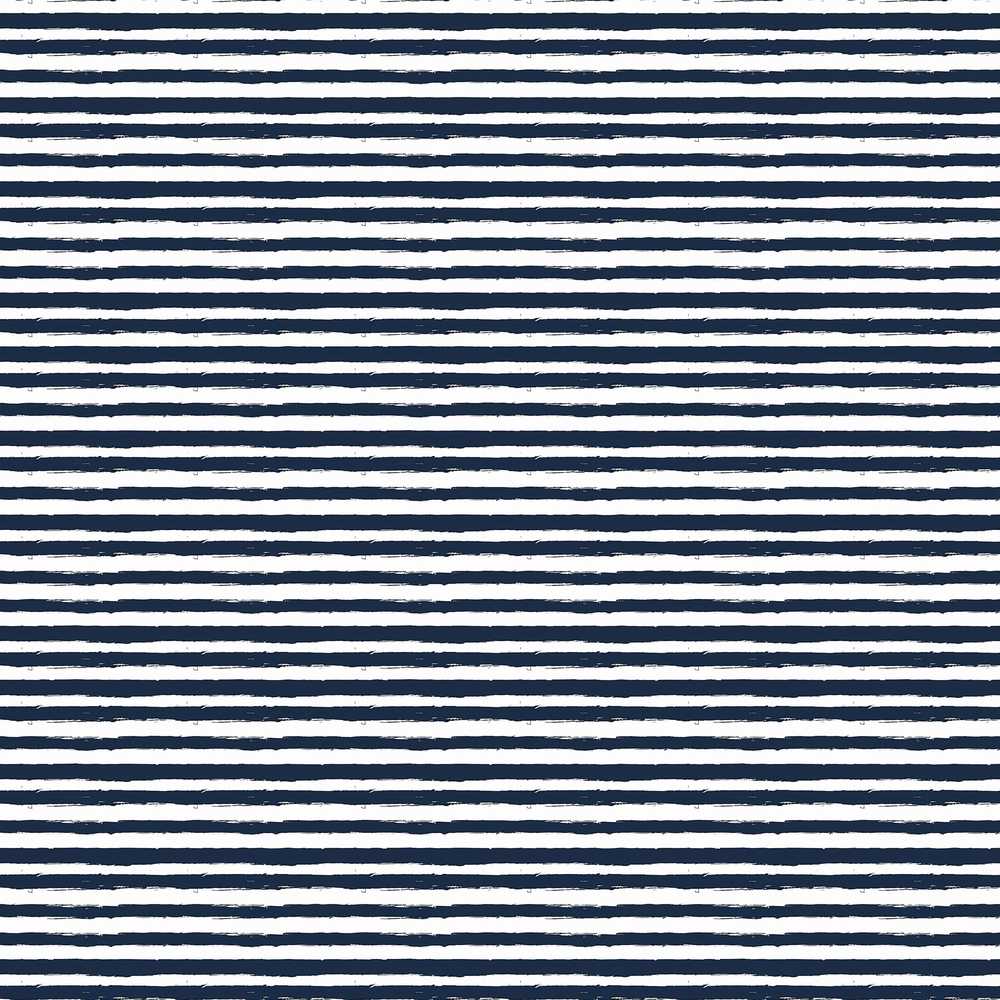 Navy Blue White Stripe Classic Nautical Coastal Illustration