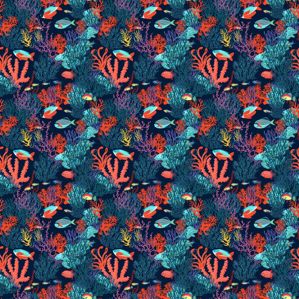 Colorful Coral Reef Tropical Fish Ocean Marine Life