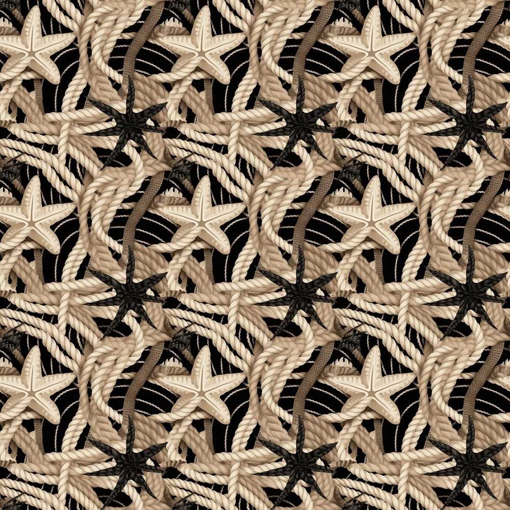 Nautical Rope Starfish Net Coastal Beach Marine Theme