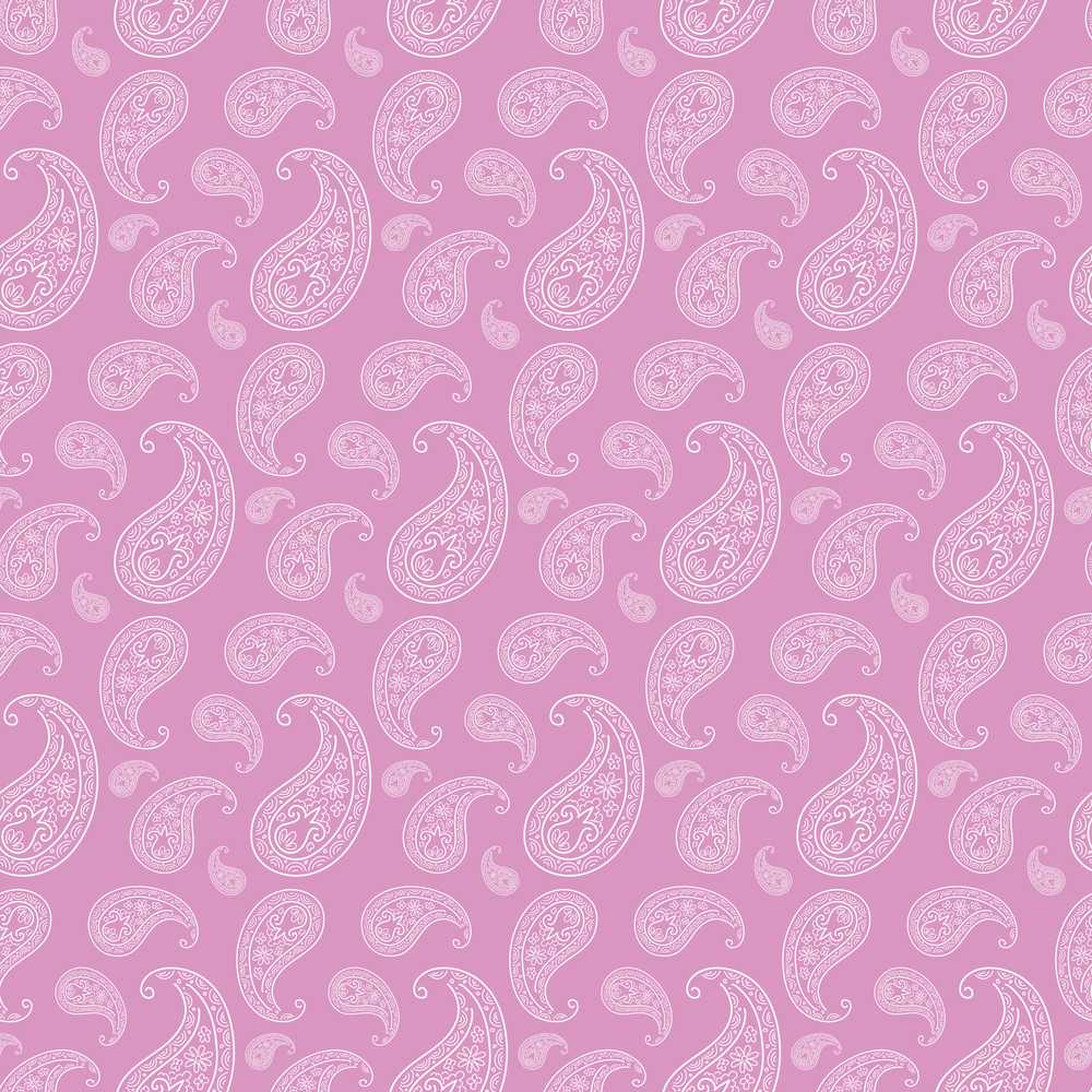 Stylish White Paisley Motif on Blush Pink Gradient Background