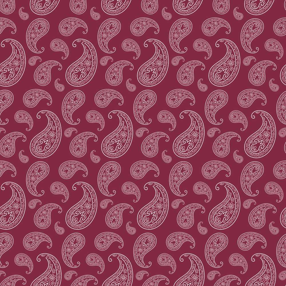 Decorative White Paisley Pattern on Light Blush Gradient