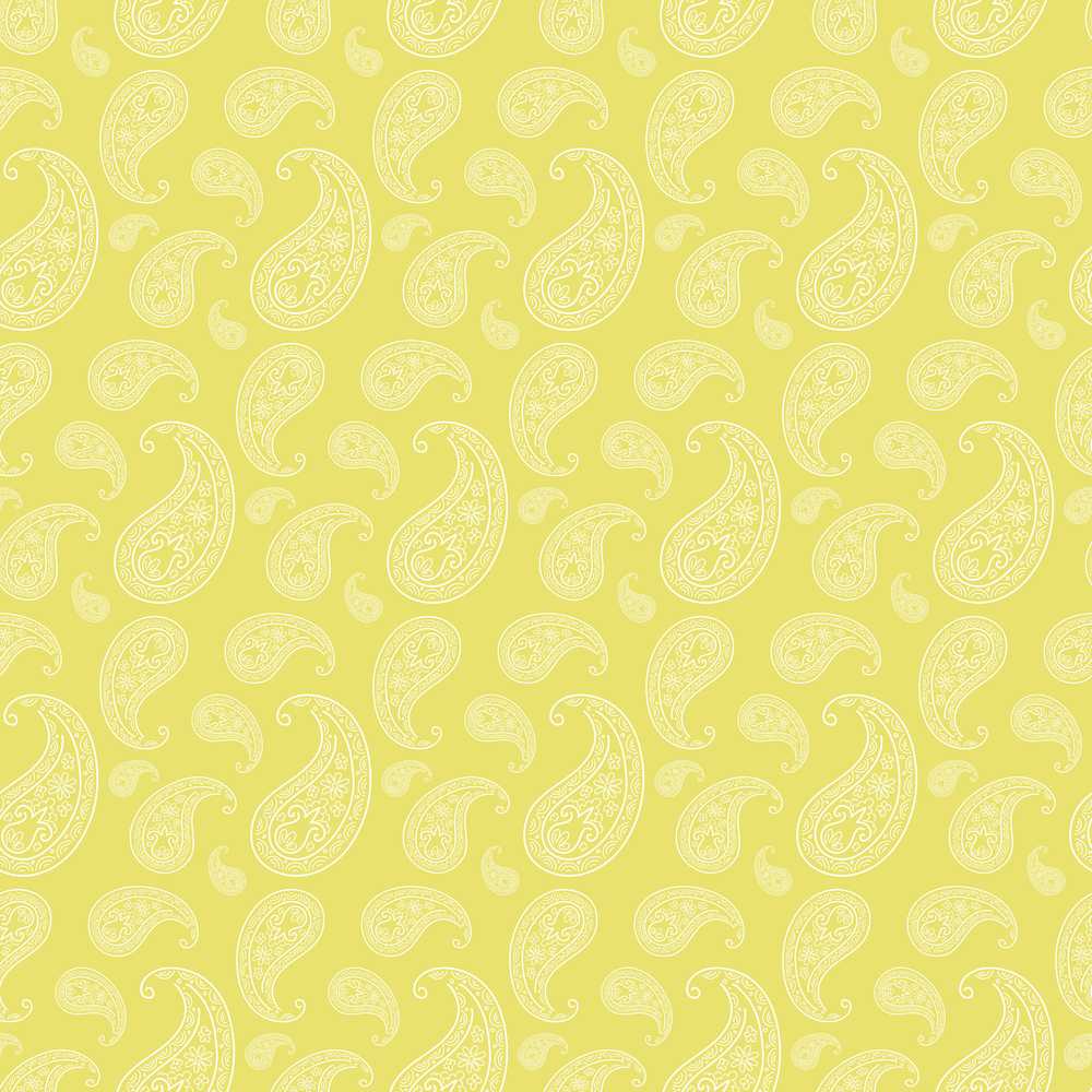 Elegant White Paisley Pattern Gold Backgrounds Decorative Repeat