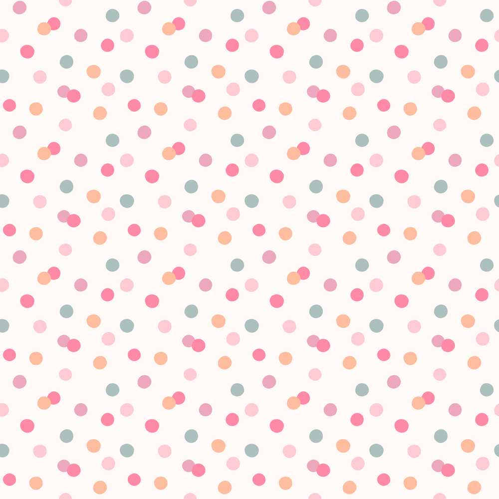 Cute Pastel Polka Dot Confetti Pattern Soft Neutral Background
