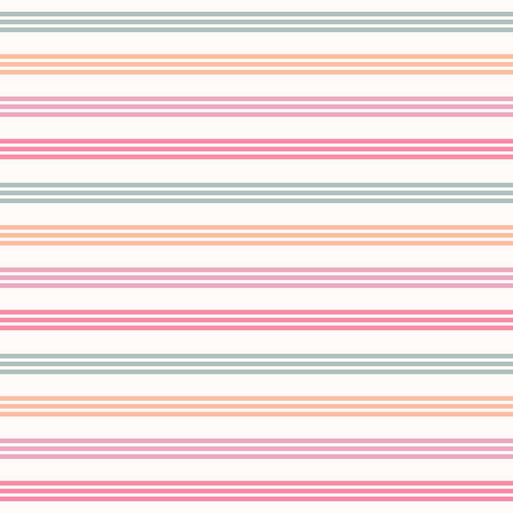 Cute Pastel Horizontal Stripe Pattern Soft Pink Blue Peach Background