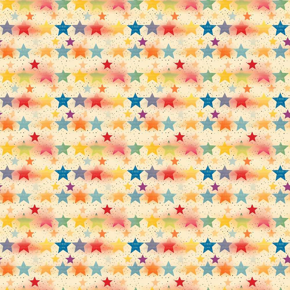 Vintage Watercolor Stars Speckled Background Decorative Repeat Pattern